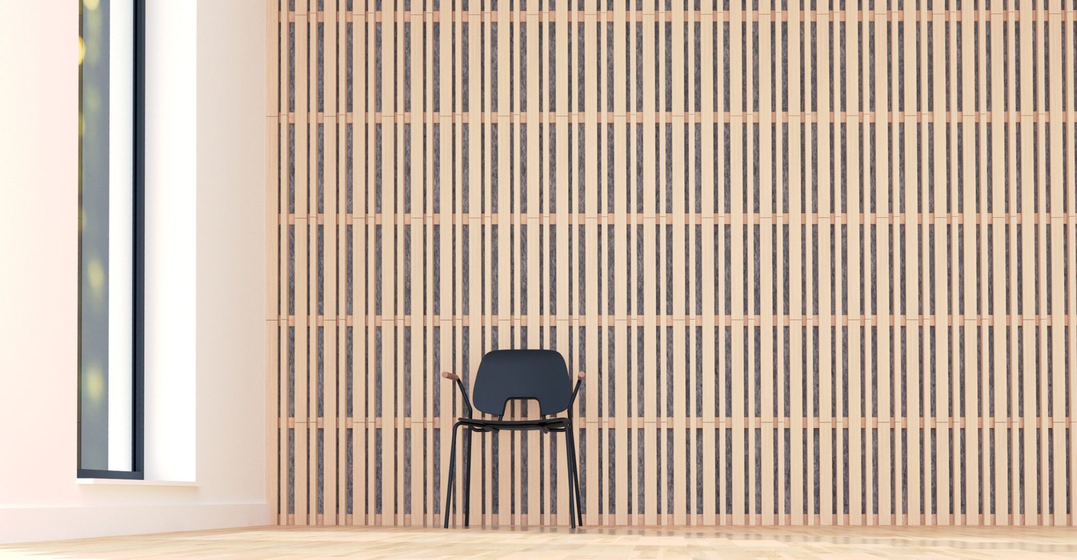 Flarø acoustic paneling rendering