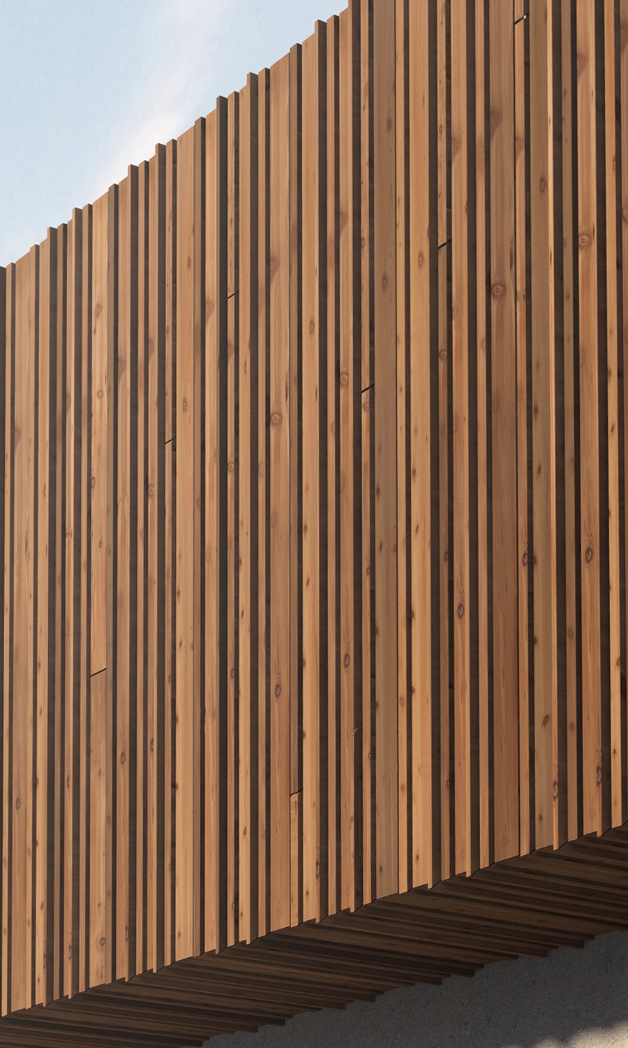 Bronsø thermo wood facade cladding