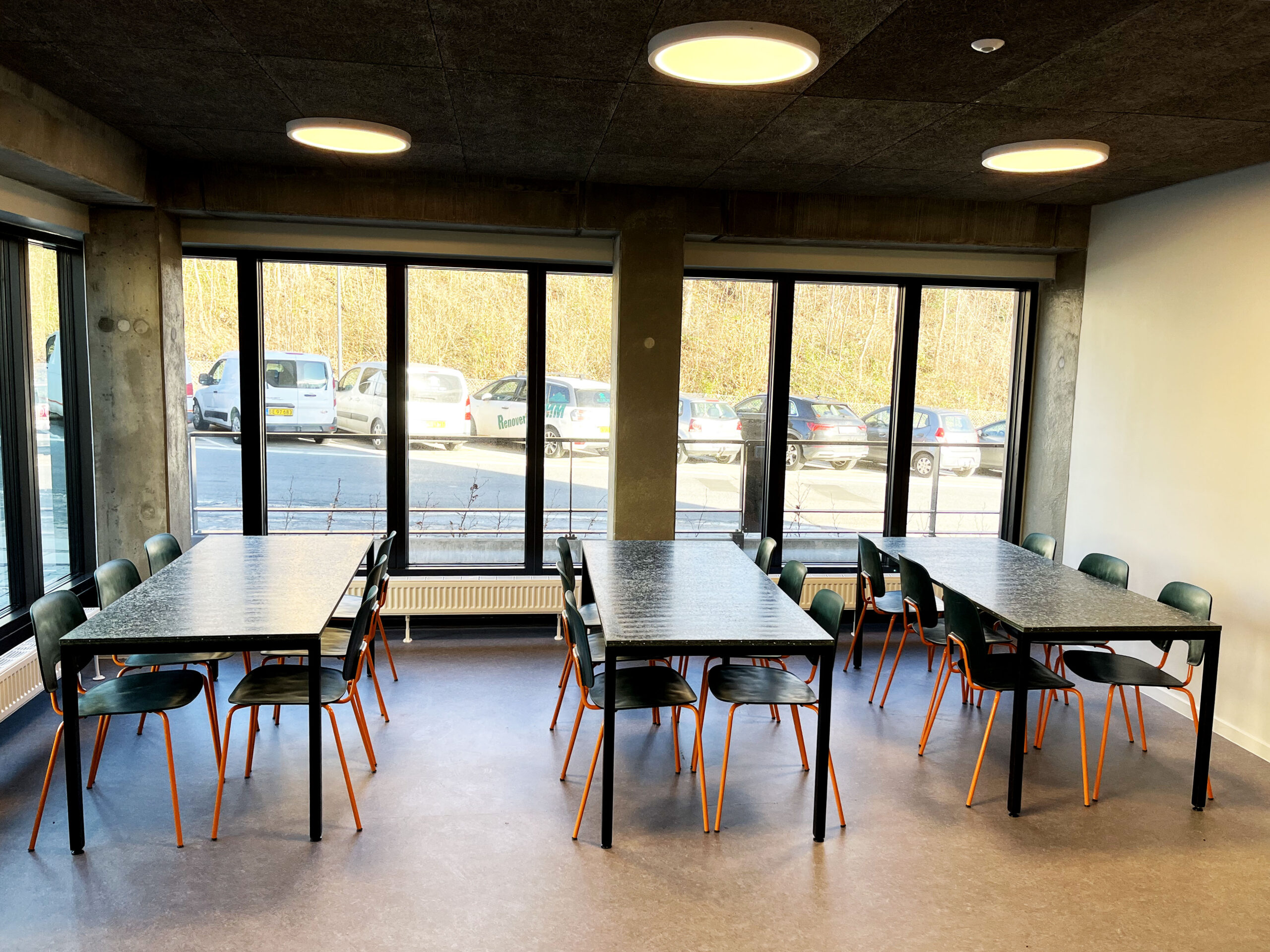 Fusø table tops and R.U.M chairs